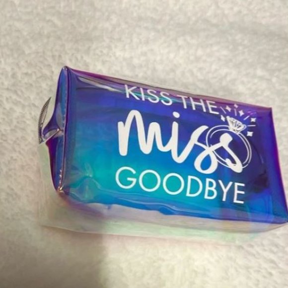 New "Kiss The Miss Goodbye" Iridescent‎ Cosmetic Bag. Fashion Accessories. - Picture 3 of 16